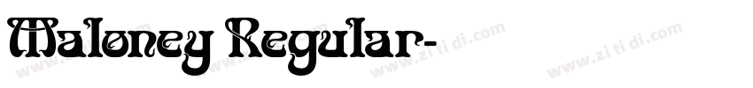 Maloney Regular字体转换
